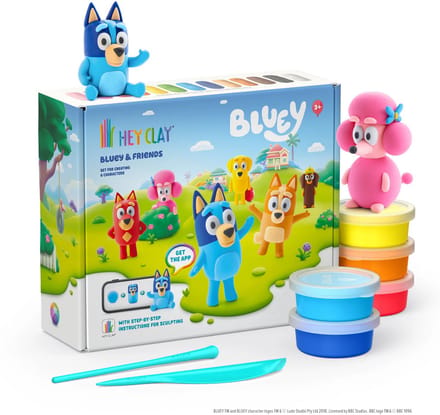 Hey Clay - interactieve speelklei - LIMITED EDITION - Bluey & Friends