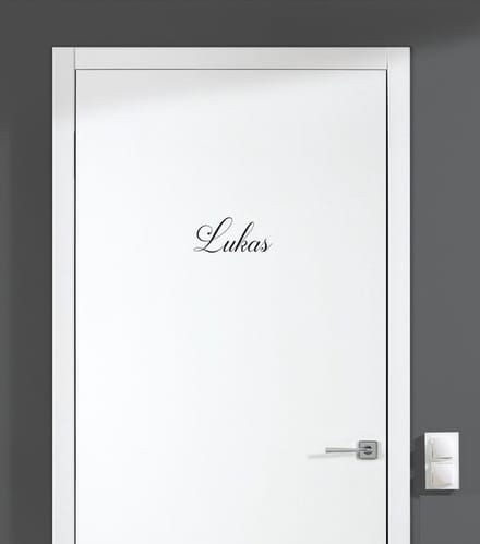 Deursticker Met Naam - Lukas