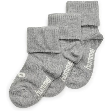 Hummel kindersokken Sora, 3-pack, grijs gemêleerd