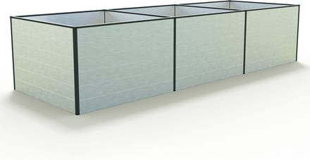 351 x 119 x 77 cm Moestuinbak Kingsize Daniela, Aluminium (geanodiseerd)