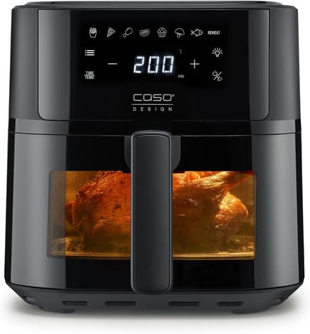 Heteluchtfriteuse - Airfryer Oven - Gezond Koken - Stille Werking - 6 Liter - Zwart