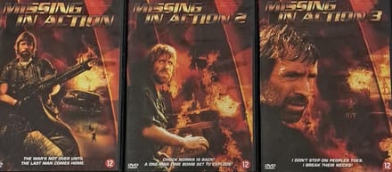 Missing in Action 1 t/m 3 DVD