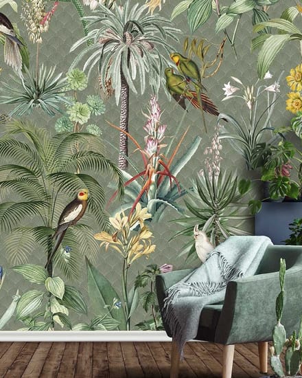 INGK - Floral Utopia Behang - Tropical Winter