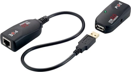 LogiLink UA0207 Extender (verlenging) USB-A 2.0 Via netwerkkabel RJ45 50 m