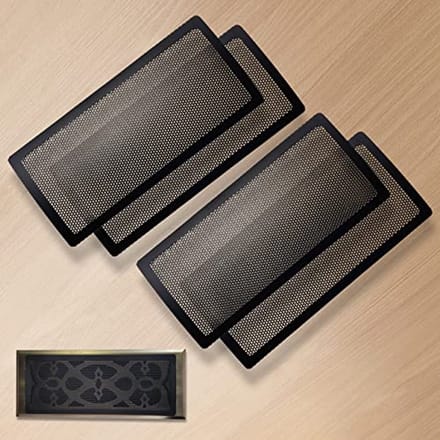 Ventilatierooster afdekking voor vloerregisters - 10,2 cm x 30,5 cm - 4-pack