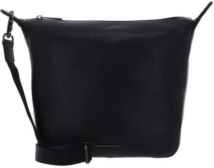 MANDARINA DUCK Leren schoudertas Mellow Leather Crossover Bag Nero zwart