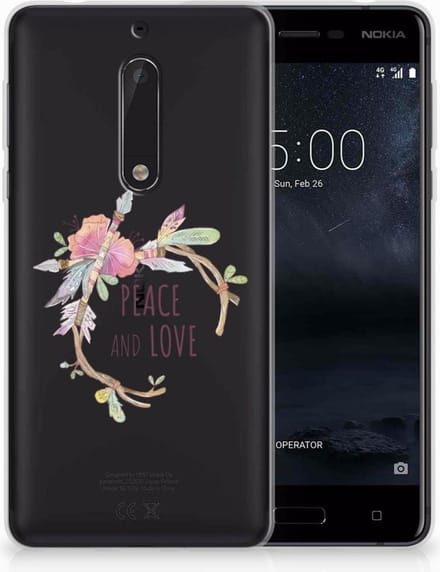 Nokia 5 Telefoonhoesje met Naam Boho Text