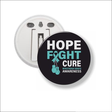 Button Met Clip 58 MM - Hope Fight Cure