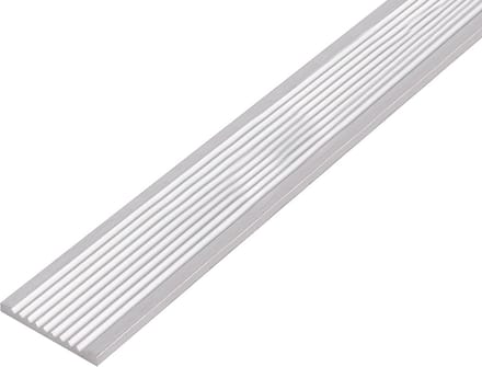 Geribbelde Aluminium Platte Staf 1000 x 30 mm | Profiel voor Bouw en Hobby