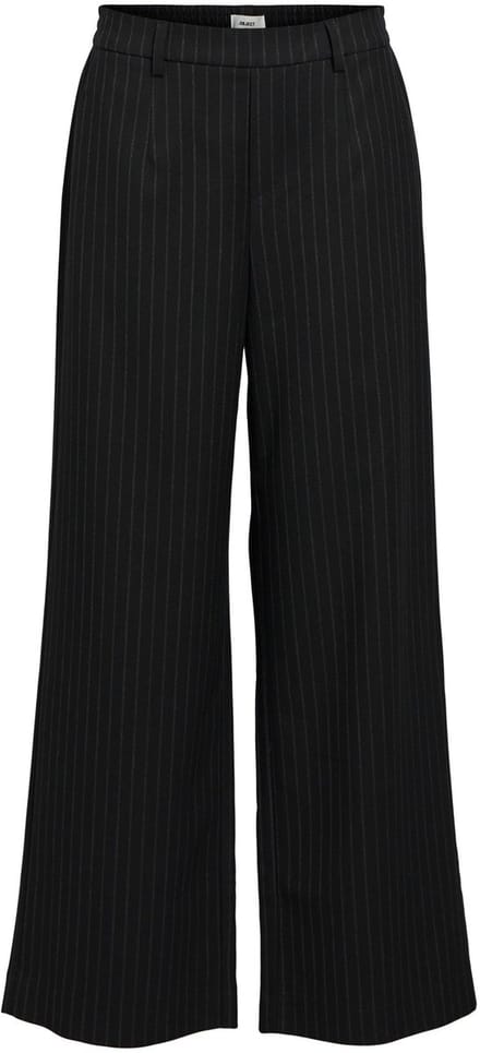 Object Objlisa Wide Pant Broeken Dames - Zwart - Maat 34