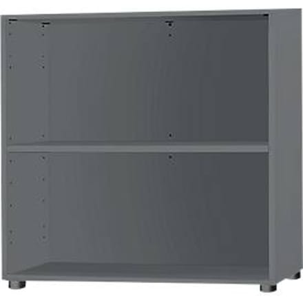 Schäfer Shop Select stellingkast, 2 OH, B 800 x D 420 x H 788 mm, grafiet