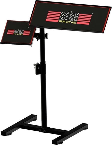 Next Level Racing - Free Standing Keyboard + Mouse Tray - Verstelbaar - Zwart/Rood