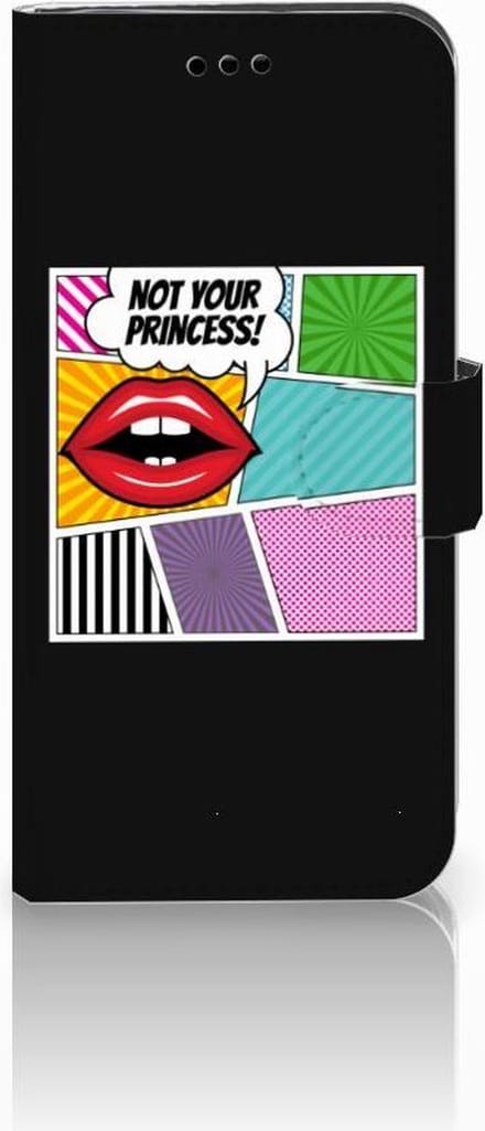 Huawei P10 Lite Wallet Case met Pasjes Popart Princess