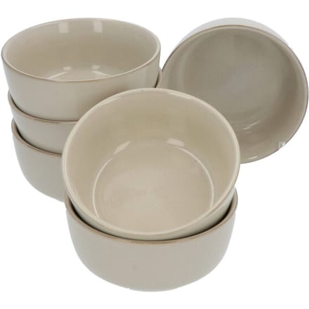 Secret de Gourmet Kommetjes keramiek terre set van 6 stuks 15 cm -