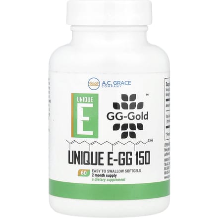 CA. Grace Company, UNIQUE E-GG 150, 150 mg, 60 gélules molles faciles à avaler