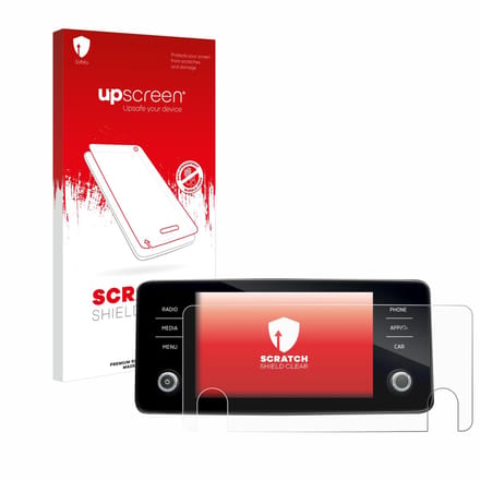 upscreen - Screenprotector voor Skoda Bolero 2020 Infotainment System 8" - Folie Beschermfolie transparant