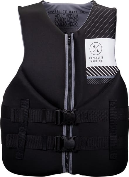 Hyperlite Indy Neopreen ISO 50N Zwemvest Heren Zwart/Grijs - Medium