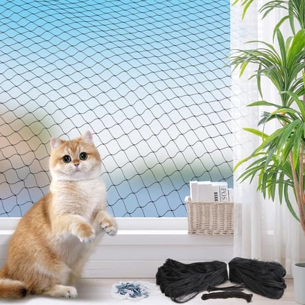 Kattennet - Kattennet Balkon - Katten Net - Katten Omheiningssysteem - Balkon Net - Kattengaas