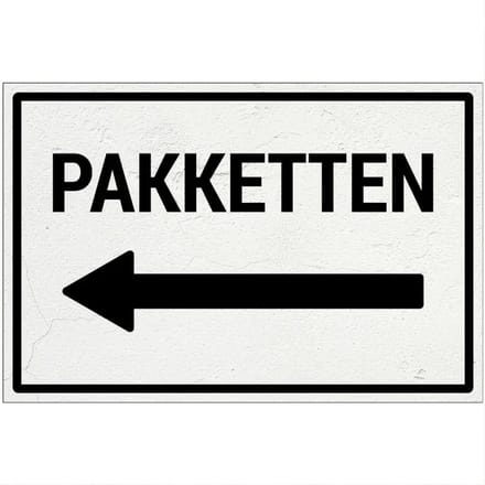 Pakketten links bord | Forex Re materiaal | 45 x 30 cm