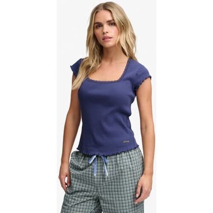 T-shirt met vierkante hals voor vrouwen Superdry Essential