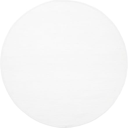 Vloerkleed Scott Wit Rond ø200 cm - Wol Platgeweven Vloerkleed – Japandi / Tijdloos Modern Design