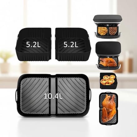 Maison Elara Siliconen Airfryer Liners - 3 Stuks