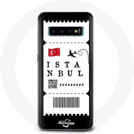 Coque pour Samsung Galaxy S10 Billet d'avion Istanbul Turquie