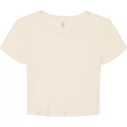 Bella+Canvas Women´s Micro Rib Baby Tee BL1010 - Solid Natural Blend - S