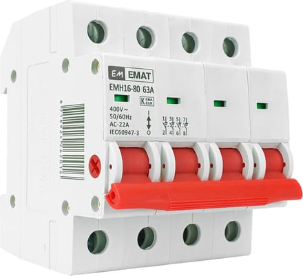 EMAT hoofdschakelaar 63A 3-fase (4P) (85005003)