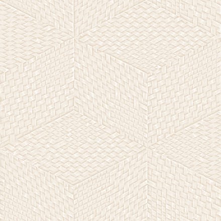 Dutch Wallcoverings - Exclusive Threads Cube Stitch Beige - TP422952