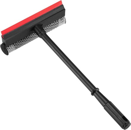 Professionele 2-in-1 rubberen wisser met lange handgreep voor efficiënte reiniging