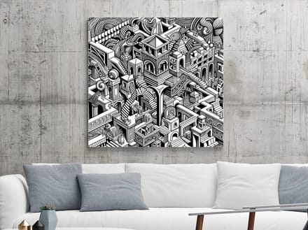 Kunstprint | Wanddecoratie | Dibond | 100 × 100 cm