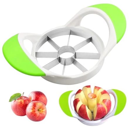 Roestvrijstalen appelsnijder met ergonomische antislip handgrepen
