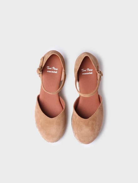 Dames espadrilles met hoge schacht van suède | PALOMA