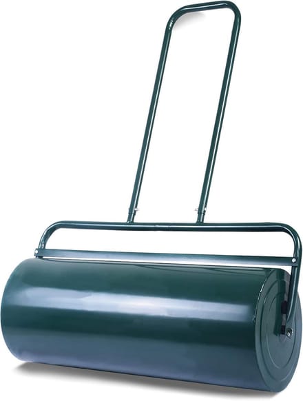 Graskant Roller - Gazon Weler - Bodem Egaliseren - Water Zand Vulling - 48 Liter Capaciteit - Groen