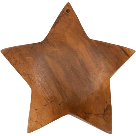 Decoratie Bintang Sculpture Teak Ø 19×5 cm
