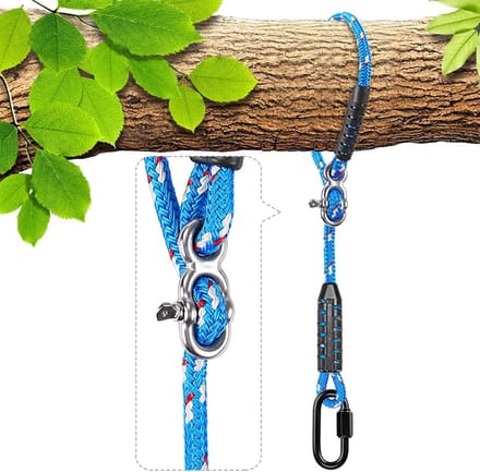 Verstelbare hangriem voor hangmat - 2 m - Blauw - Polyester