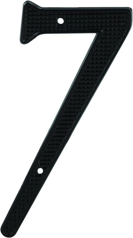 Huisnummer Set van 5 - Donkergrijs Metalen Nummerbordjes - Hoogte 10 cm