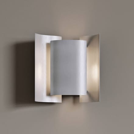 Noordelijke Vlinder Wandlamp Geborsteld Aluminium