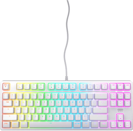 CHERRY K4V2 TKL toetsenbord Gamen USB QWERTY Amerikaans Engels Wit