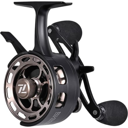Moulinets de pêche sur glace 3.2:Moulinet de pêche à roulements à billes 3+1 à rapport de vitesse ultra-fluide Right Hand noir