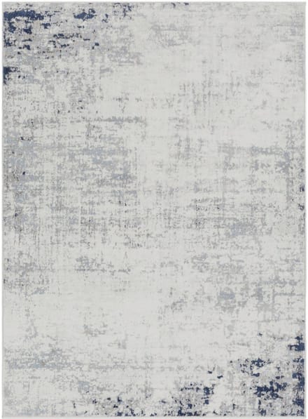SURYA Alix vloerkleed modern abstract donkerblauw