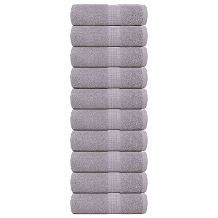 vidaXL - Washandjes - FROGN - 10 - st - 30x30 - cm - 360 - g/m² - grijs