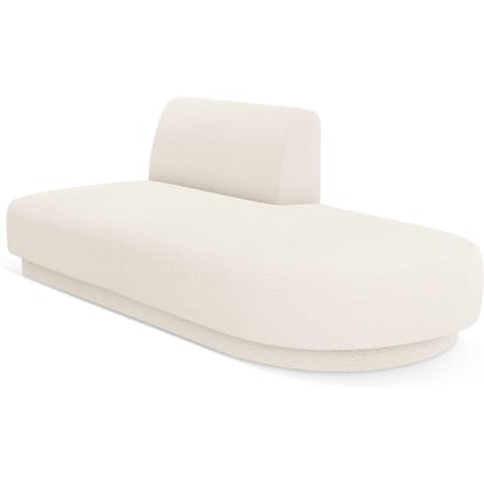 2-zits modulair zitelement Miley open rechterkant bouclé | Micadoni Limited Edition