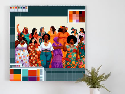 Kunstprint | Wanddecoratie | Dibond | 80 × 80 cm