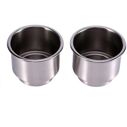 2 Stuks RVS Beker Drankfles Houder voor Marine Boot RV Camper gray