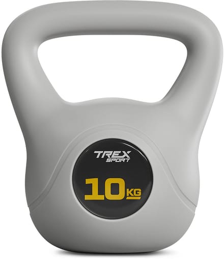 Trex Sport TX-010CKB - Kettlebell - Vinyl trainingsgewicht - 10 kg - Met brede handgreep