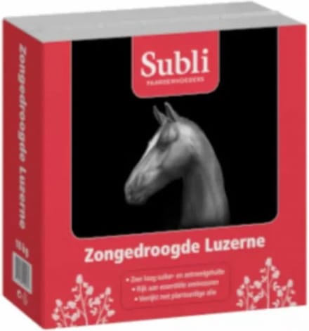 Subli Zongedroogde Luzerne - Paardenvoer - 18 kg