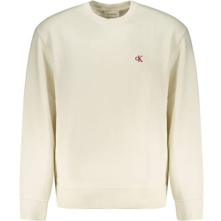 Calvin Klein Witte Katoenen Heren Sweatshirt