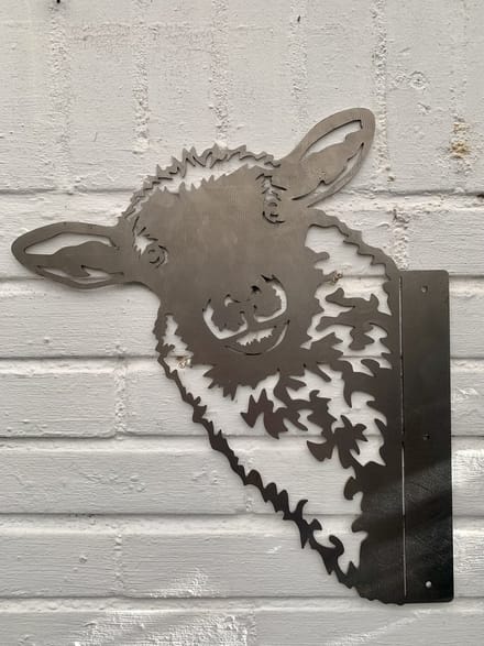 Metalen tuindecoratie - het schaap - Cortenstaal tuindecoratie